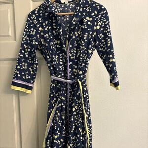 Boden tie wasted shirt dress